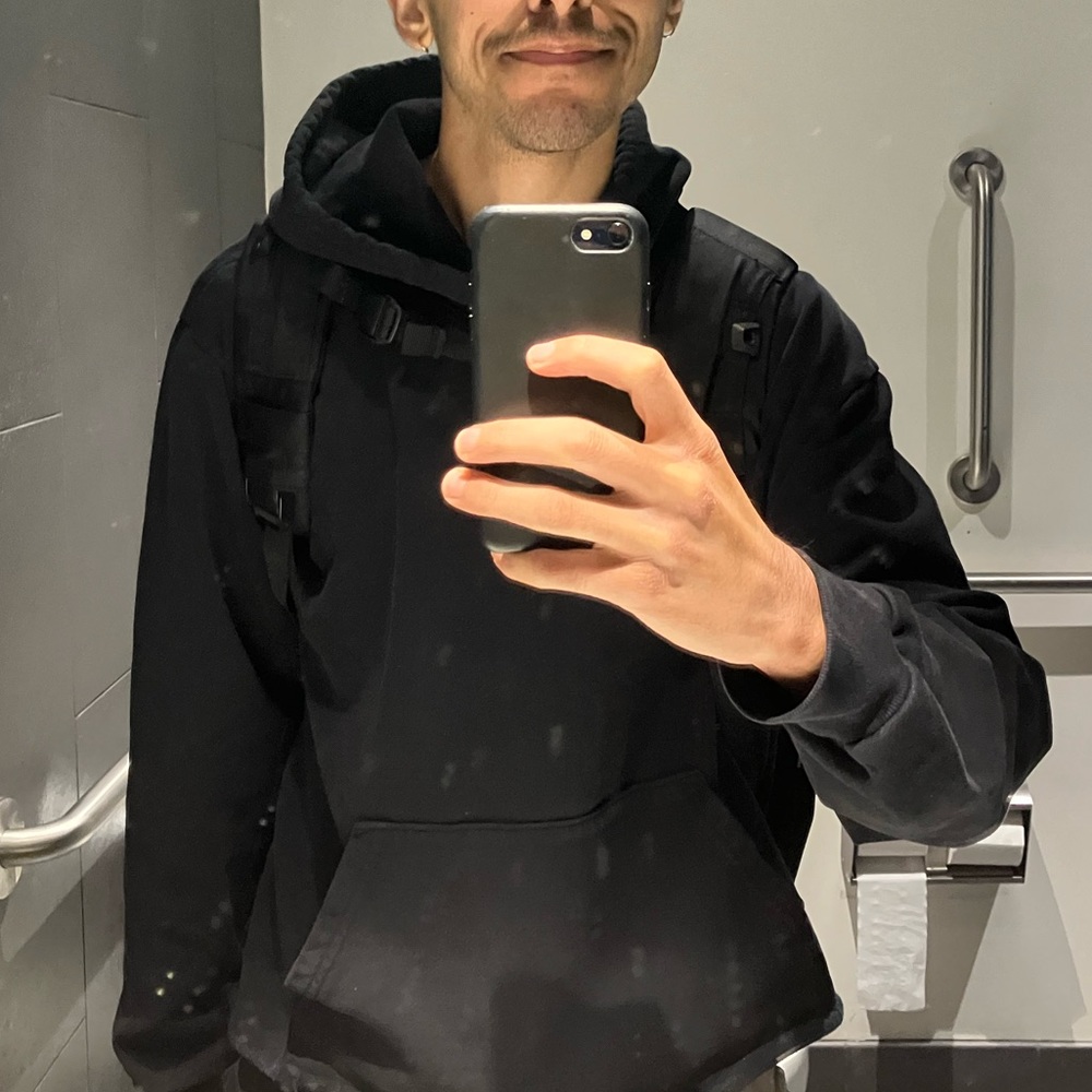 Heavy weight black hoodie
